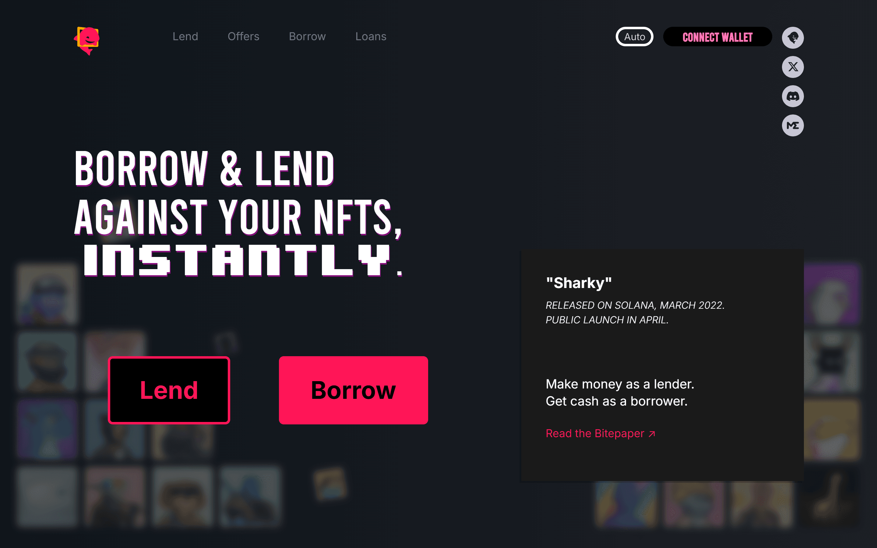 Sharky.fi — Solana NFT Lending Protocol cover